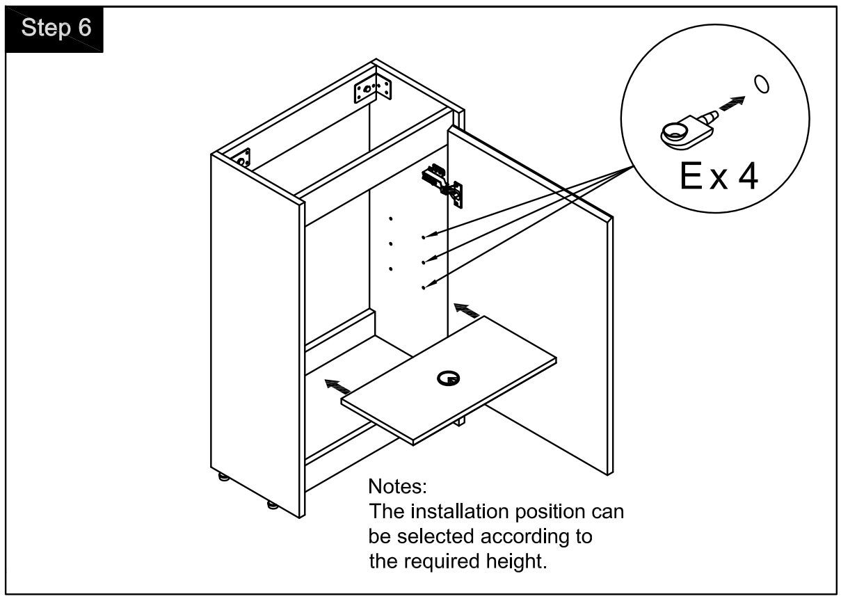 EPOWP C03418 Freestanding Bath Vanity - Step 6
