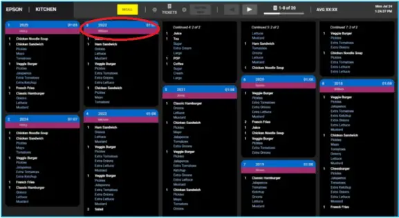 EPSON KB1700 True Order KDS A1