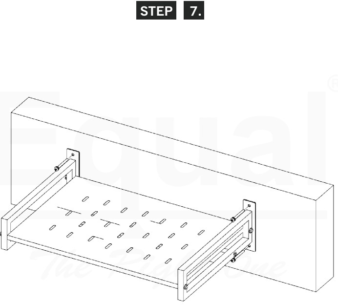 EQUAL EMOS 006-1B Mild Steel Wall Mount Microwave Oven- Step 7