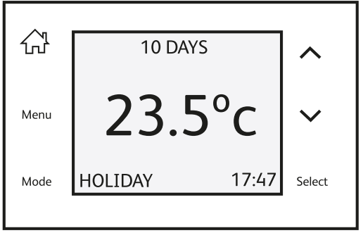 ESi Controls ESRTP4TOUCH Programmable Room Thermostat - Holiday Mode 3