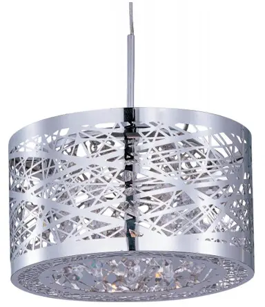 ET2 Contemporary Lighting E25002 9.75 Inch Satin Brass Single Pendant Ceiling Light