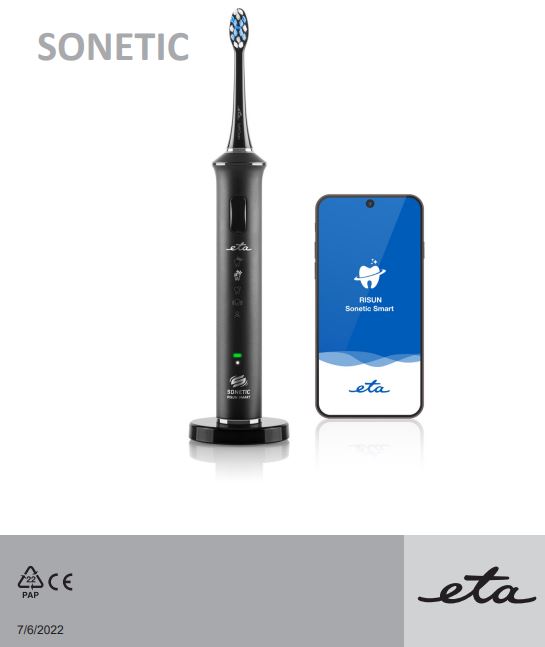 ETA770790000 SONIC Toothbrush User Manual
