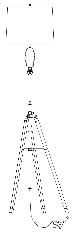 ETHAN ALLEN 09-2550 Surveyor's Floor Lamp