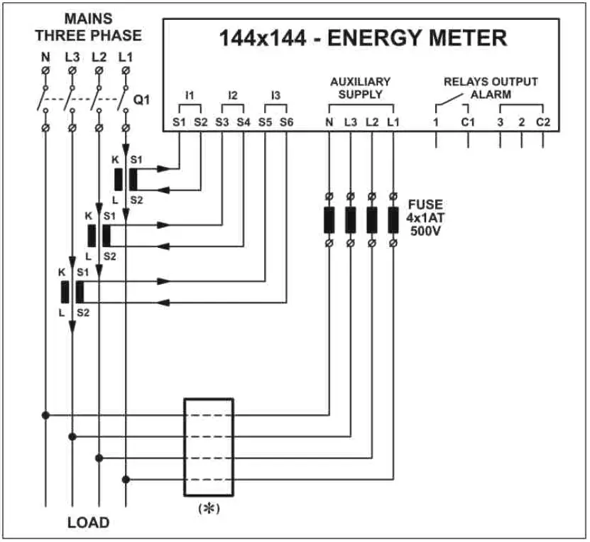 ELECTRICAL DIAGRAM FOR INSTALLATION