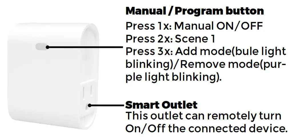 EVA LOGIK ZW39 Z Wave Smart Plug 