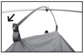 EXPED Lyra II Affordable Lightweight 3-Season Tent Instructions - Release the crossbar from the grommets