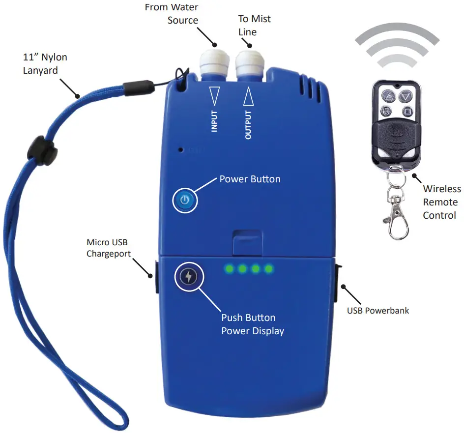 EXTREMEMIST Pro Portable Misting System - Pump System