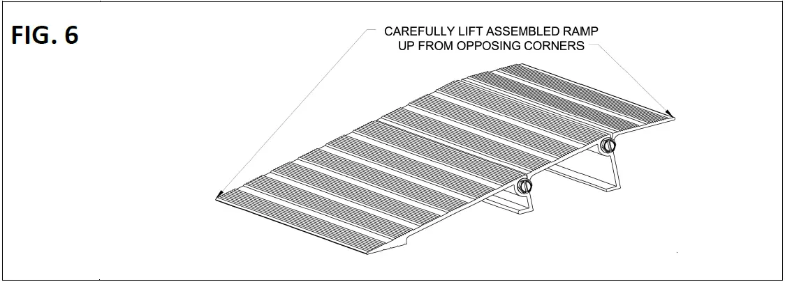 EZ-ACCESS TMER 3 Transitions Modular Aluminum Entry Ramp 12