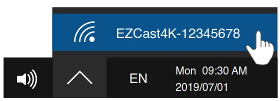 EZCast4K Wireless Display Receiver - Connect to WiFi