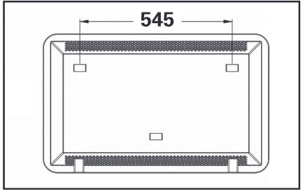 ElectriQ 2.0 KW Designer Glass Panel Heater EGH20AW - WALL MOUNTING