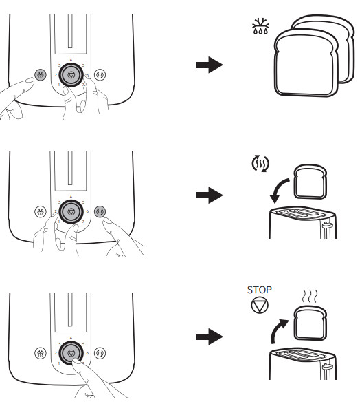 Electrolux E3T1-3ST Create 3 Toaster - Fig