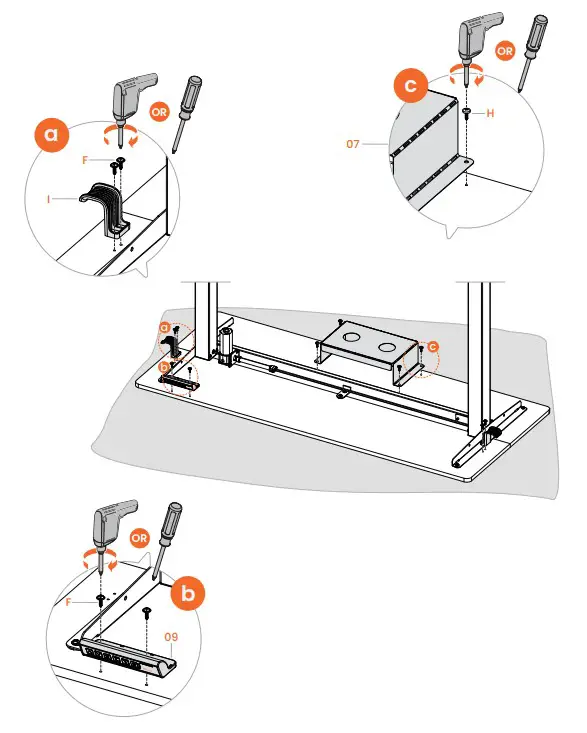 ErGear EGESD13B Electric Standing Desk Adjustable Height with Storage Bag - Step 18