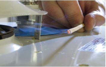 Esco Water Heaters - The draft can be tested with a smoke pen