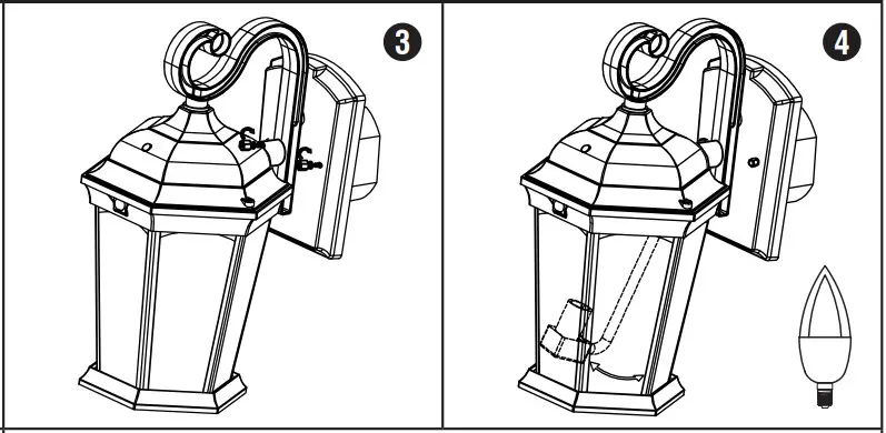 Euri Lighting EFL 230W MD LED Flame Lantern - Flame Bulb