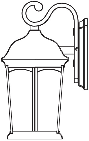 Euri Lighting EFL 230W MD LED Flame Lantern