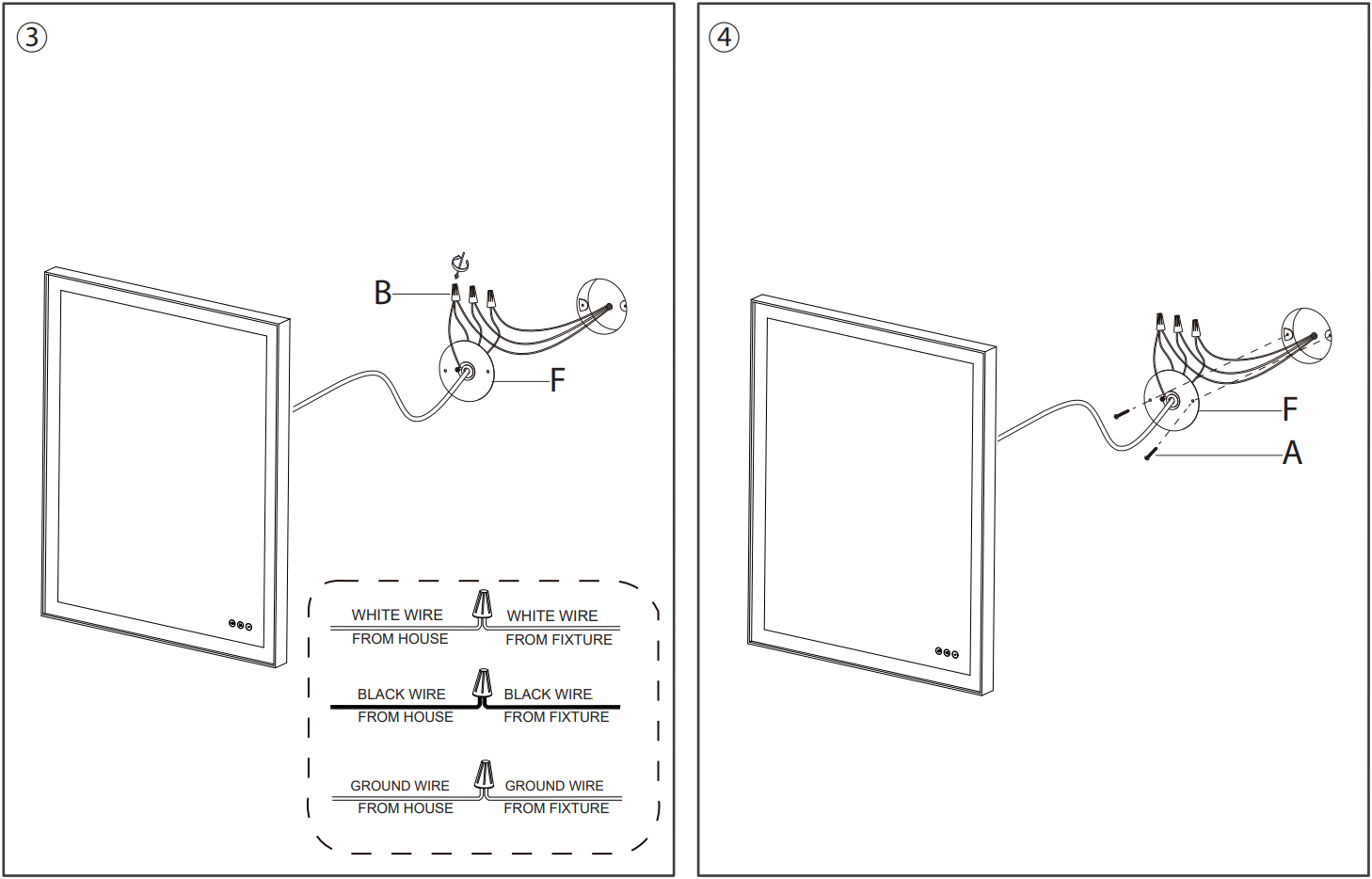 Euro fase 48103 Lenora Rectangular Wall Mirror - HARDWARE INCLUDED 2