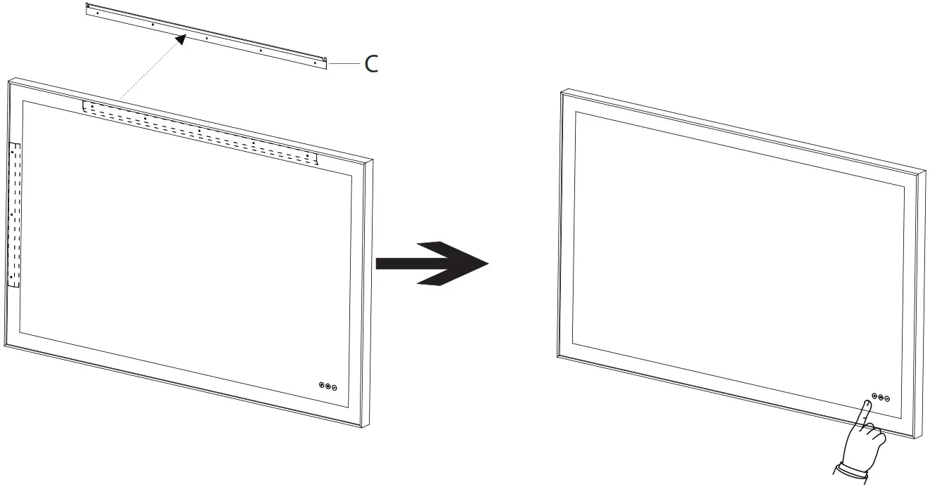 Euro fase 48103 Lenora Rectangular Wall Mirror - HARDWARE INCLUDED 4