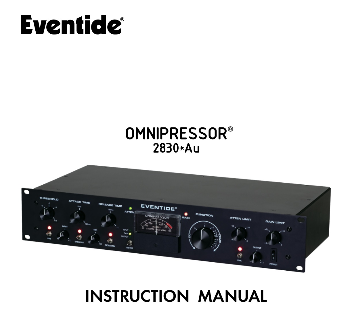 Eventide 2830AU Omnipressor Dynamic Effects Processor Instruction Manual
