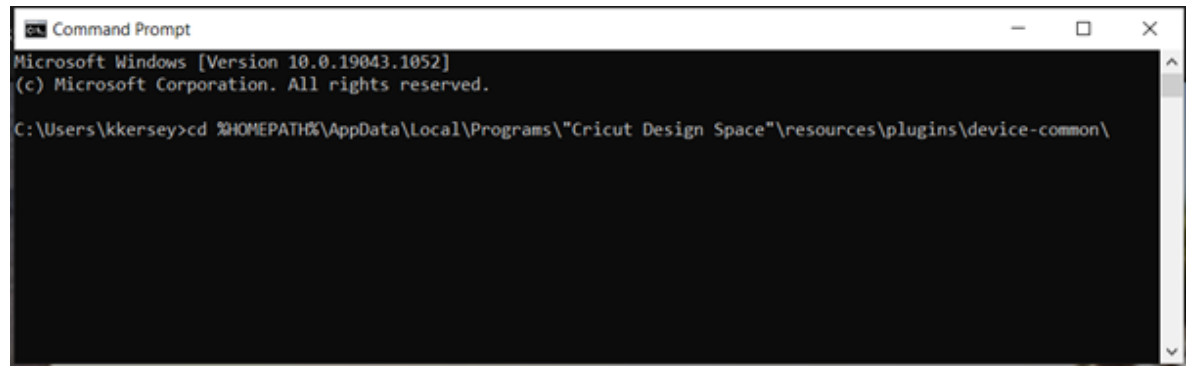 Explore 3 Cricut Maker Power Button is Blinking Red - Command Prompt window