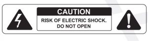 FIG 1 RISK OF ELECTRIC SHOCK