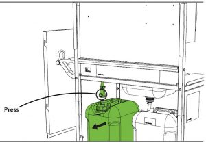 FIG 10 Disconnect Supply Line & Remove Container