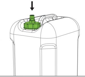FIG 12 Screw Siphon Back Onto Container