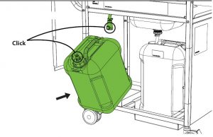 FIG 13 Put Container Back & Reconnect Supply Line