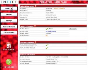 FIG 13 Web Interface