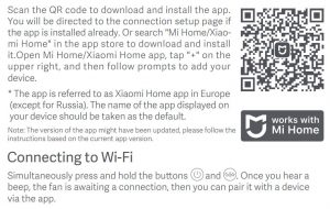 FIG 15 Connect with Mi Home or Xiaomi Home App