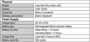 FIG 17 Specifications