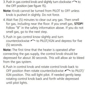 FIG 19 LIGHTING INSTRUCTIONS