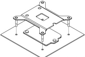 FIG 2 Attaching the backplate