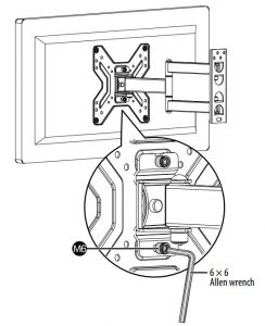 FIG 20 Leveling the TV