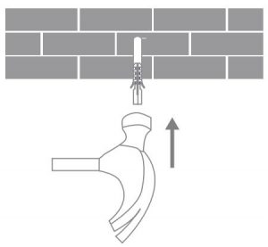 FIG 3 Mounting the Security Camera on a Wall
