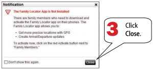 FIG 4 A pop-up lets you know that phones need the app