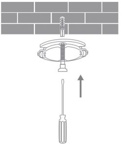 FIG 4 Mounting the Security Camera on a Wall