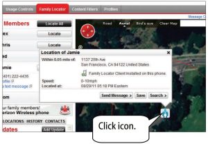 FIG 48 Send Directions to a Family Member Phone