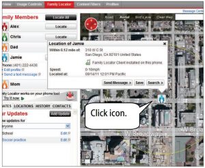 FIG 56 Send a Location to VZ Navigator