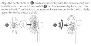 FIG 6 Install the fan blade assembly