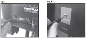 FIG 8 Connecting the Passive Speaker