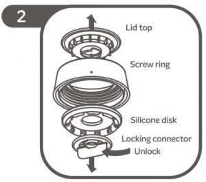 FIG 9 INSTRUCTION FOR CLEANING MEALTIME CUPS
