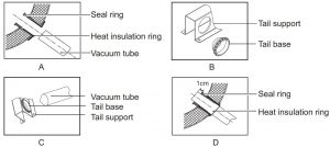 FIG 9 Installation of vacuum tubes