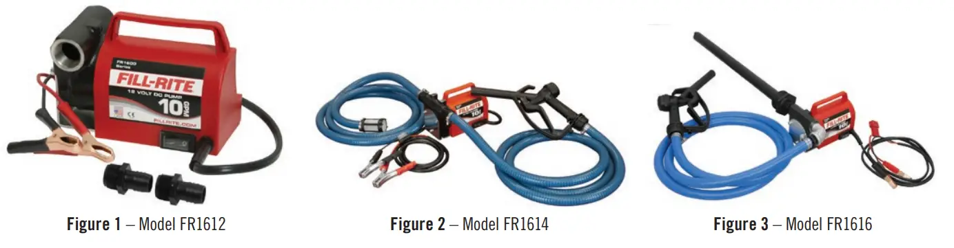 FILL RITE FR1600 Series Diesel Fuel Transfer Pumps - fig
