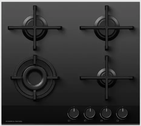 FISHER-PAYKEL-CG391DLPGB5-39cm-Gas-on-Glass-Modular-Cooktop-product-image