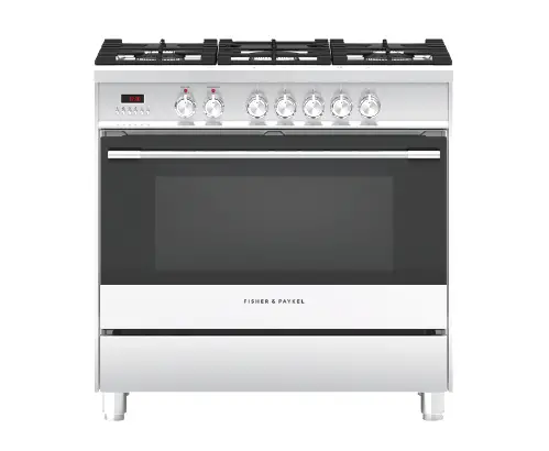 FISHER PAYKEL OR90SCG1LX1 90cm Dual Fuel Freestanding Cooker
