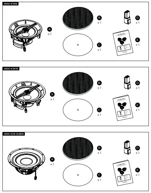 FOCAL LITTORA 1000 10 Inch In Wall 2 Way Speaker -Fig1