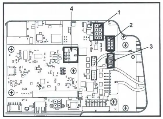 Base to Console Cable Connections - Integrity X or Integrity C 