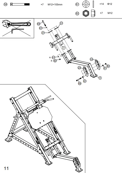FRENCH-FITNESS-FFM-PLHSLP-Monster-P-L-Hack-Squat-Leg-Press-fig 18