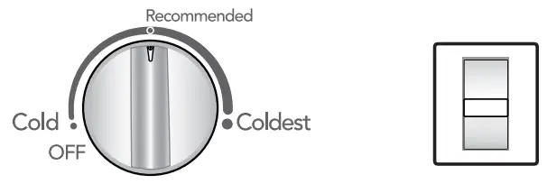 FRIGIDAIRE 205 Cu Top Freezer Refrigerator -Control 2