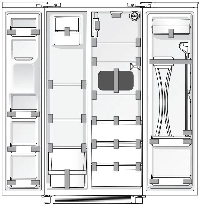 FRIGIDAIRE FRSS2623AS Side by Side Refrigerator - Shipping Materials
